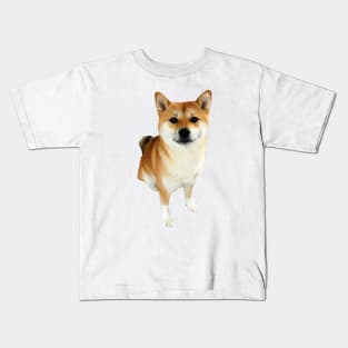 Lilly the Shiba Inu Sitting Down Kids T-Shirt